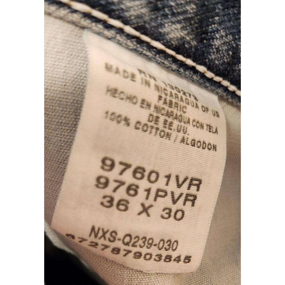 Wrangler Men’s 36x30 Straight Leg100% Cotton Light Wash Classic Y2K Dad Jeans - Picture 6 of 9